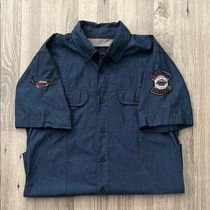 Harley Davidson button up shirt/M
